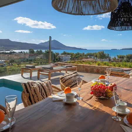 View With Private Pool, Sauna & Seaview Gialova